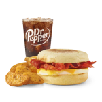 Wendy's Bacon, Egg & Cheese English Muffin Combo