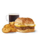 Wendy's Sausage, Egg & Swiss Croissant Combo